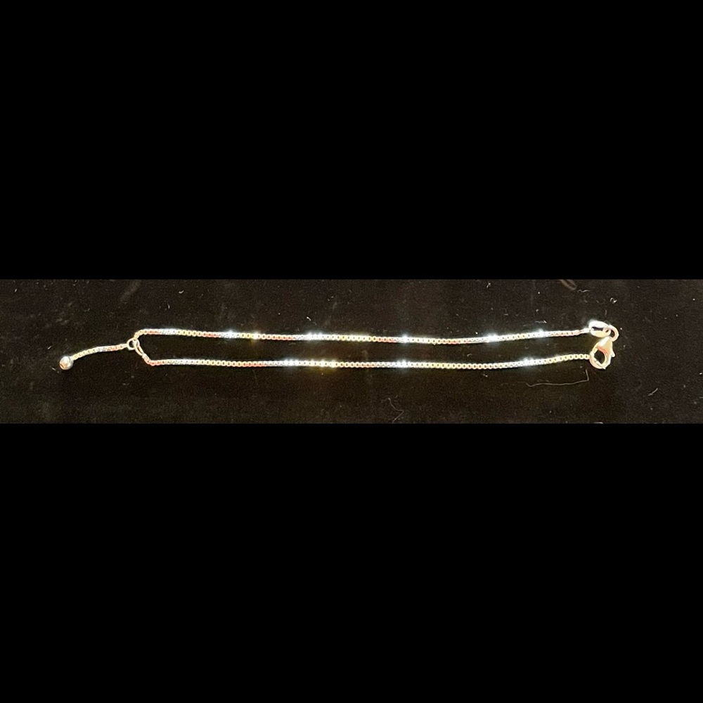 Sterling silver 925 9” anklet